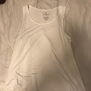 American eagle white tank size S